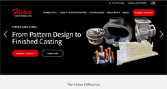 Desktop Screenshot of fishercaststeel.com